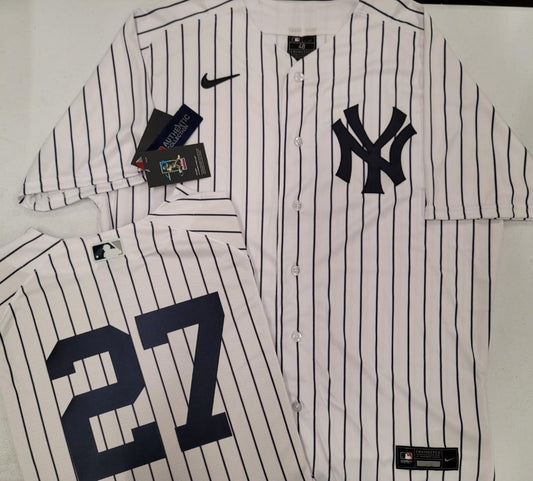 Nike Men's Giancarlo Stanton White New York Yankees Home Authentic Player  Jersey