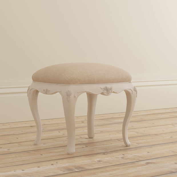 ivory dressing table stool