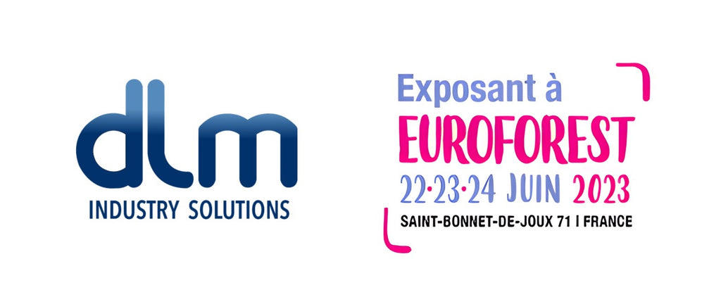 Logo DLM et logo exposant Eurofest 2023