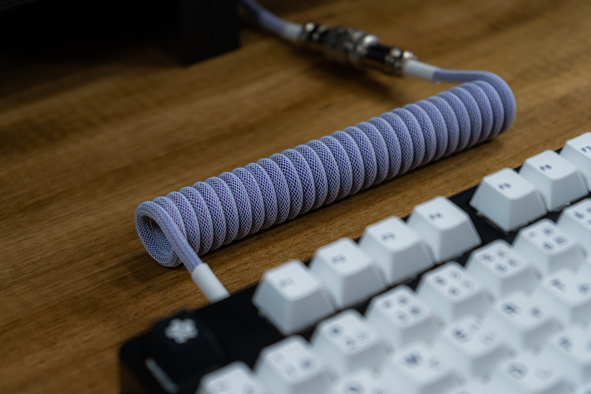 LIGHT PURPLE SYMMETRICAL AV CABLE