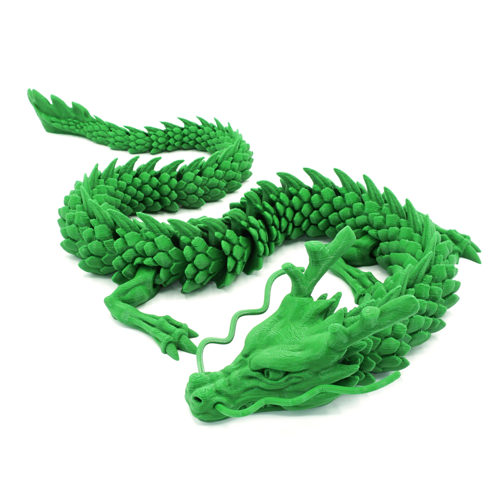 Articulated Dragon | 3D-printed locally by independent makers.