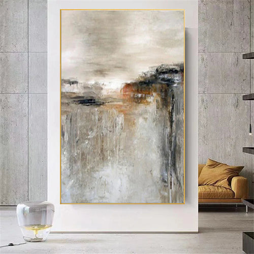 100%Hand-painted oil painting Modern abstract gold leaf art Nordic wall painting family living room wall decor painting Frameles