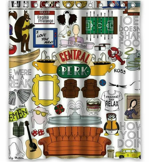 Friends Tv Show COLLAGE Custom Shower Curtain