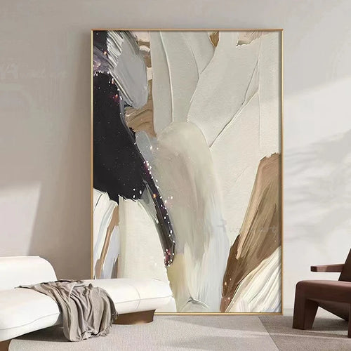 Nordic Modern Abstract Painting Thick Oil Coated Handmade Oil Painting Home Decoration For Bedroom Dining Room Living Room Mural