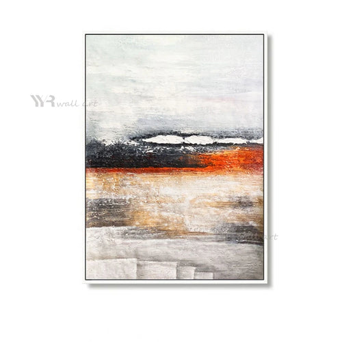 New Abstract Minimalist Art Oil Painting 100% Hand Painted Canvas Poster Home Hotel Aesthetics Mural Living Room Bedroom Picture