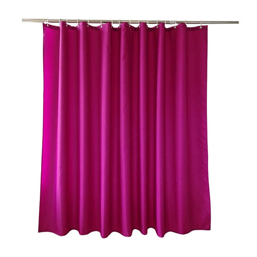 Modern Purple Red Shower Curtains Polyester Waterproof Fabric Bath Curtain with Hooks Bathroom Bathtub Large Wide Bathing Cover