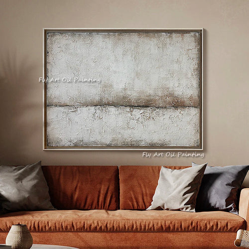 Gray abstract canvas painting modern cuadros home living room decoration canvas Handmade wall art Home Wall art