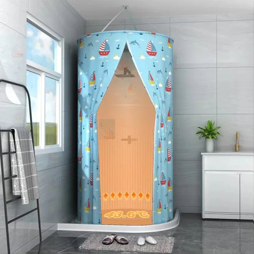 Baby Keep Warm Bathroom Curtain Waterproof Cloth Bathroom Shower Tent Bath Cover Bath Tent Easy Storage Shower Curtains