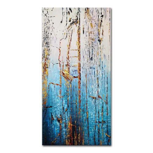 Arthyx Hand Made Texture Abstract Oil Paintings On Canvas,Modern Large Wall Art,Picture For Living Room Home Entrance Decoration
