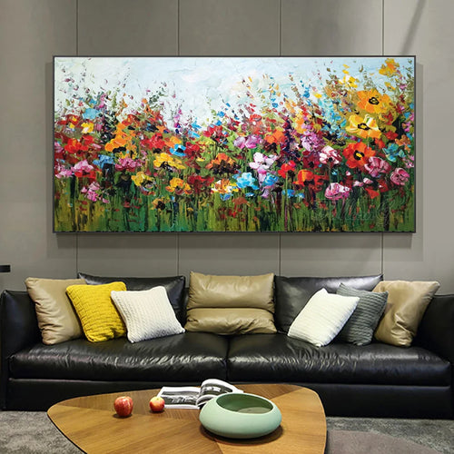 FULLCANG Abstract Flower Oil Style Mosaic Painting large size full square round drill diamond embroidery sale wall decor FG0746