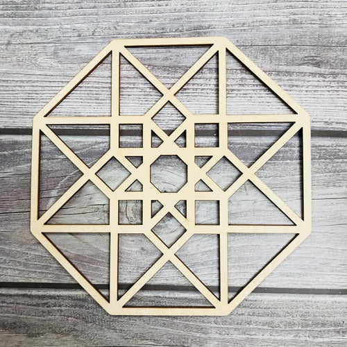 Tree of Life Wood Wall Hanging Laser Cut Wooden Wall Art Sacred Geometry Yoga Studio Unique Handmade Spiritual Gift Home Decor