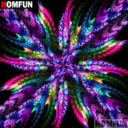 HOMFUN Full Square/Round Drill 5D DIY Diamond Painting &quot;Mandala &quot; 3D Embroidery Cross Stitch 5D Home Decor Gift A09265