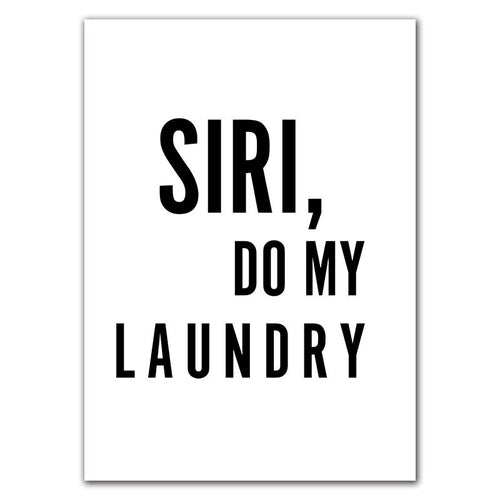 Do My Laundry Bathroom Decoration Quote Art Poster Laundry Room Wall Picture Clothespin Canvas Painting Home Decor Prints HD2820