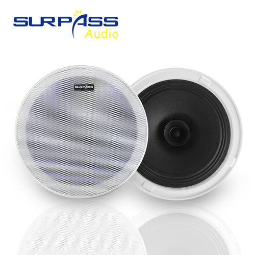 Surpass Audio Surround Sound Speakers System 6inch Ceiling Loudspeakers 8Ohm Roof Speakers For Home Background Music Audio Cinem