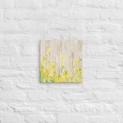 Wall Canvas Print Art Rape blossoms