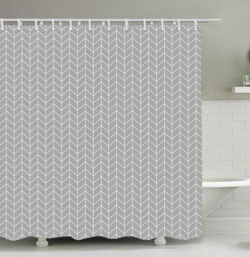 Shower Curtain Hotel  Heavy Weight Shower Curtain Waterproof and Mildew Free Bath Curtains Gray 180*200CM Shower Curtains D40