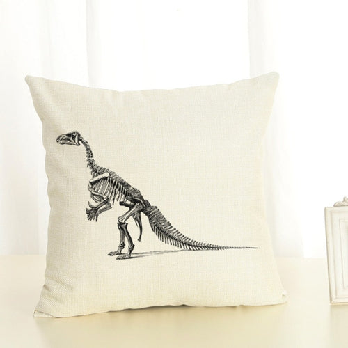 Cushion Cover 45x45cm Dinosaur Pillow Cases Home Decor Animals Tyrannosaurus Rex Printing Cotton Linen Pillowcases