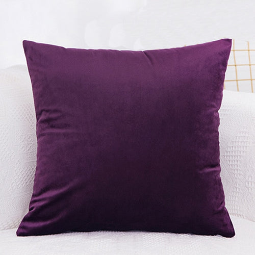 Velvet Cushion Cover Pillowcase Solid Color Pillow Case Cojines Decor Sofa Throw Pillows Room Pillow Cover Decorative Wholesale