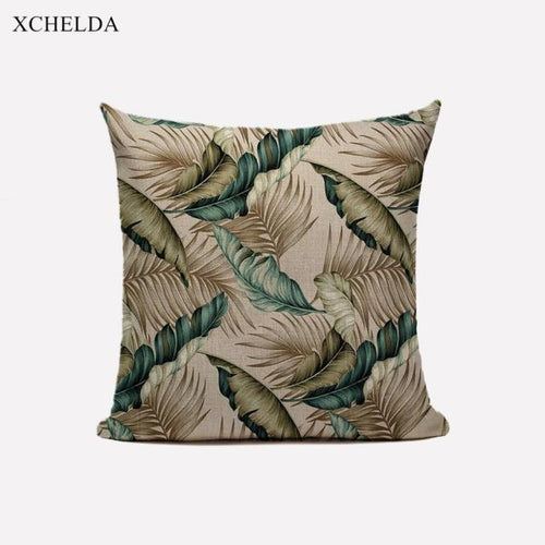 Decorative Pillow Case Green Throw Pillowcase Decor Home Farmhouse Scandinavian Style 45*45 40*40 Nordic Sofa Cushion Cover