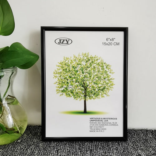 Aluminum Picture Frame Classic Certificate Frame For Wall Hanging With Plastic Glass Metal Photo Frame For Pictures Poster Frame