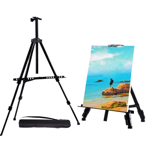 Portable Adjustable Metal Sketch Easel Stand Foldable Travel Easel Aluminum Alloy Easel Sketch Drawing For Artist Art Supplies