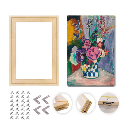 Wooden DIY Picture Photo Frame Kit Accessories Reusable for Diamond Canvas Painting Stretching Mortise Tenon Wall Art Home Decor