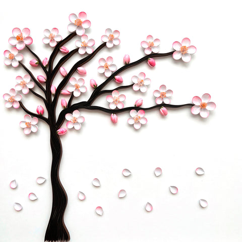 Cherry Blossom Paper Quilling Artwork