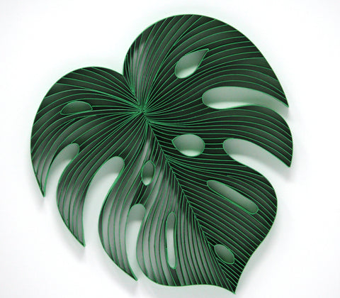 Paper Quilled Monstera Leaf