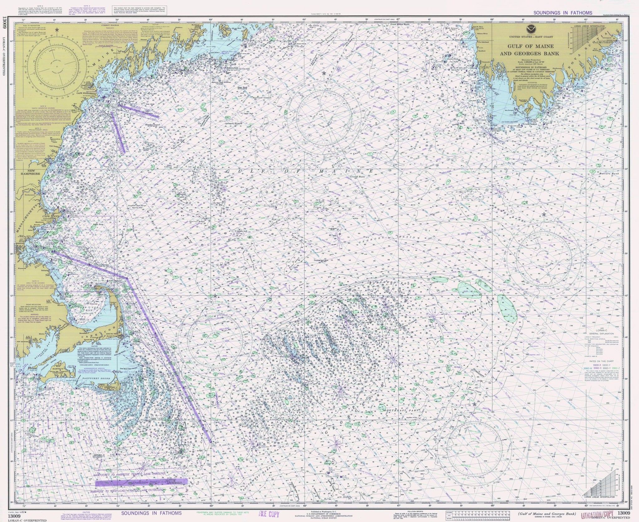 Print of Gulf Of Maine And Georges Bank Poster on Vintage Visualizations