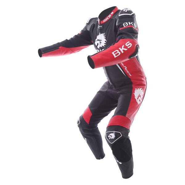 BKS Apex Black Red Motorcycle Suit - ZEES MOTO