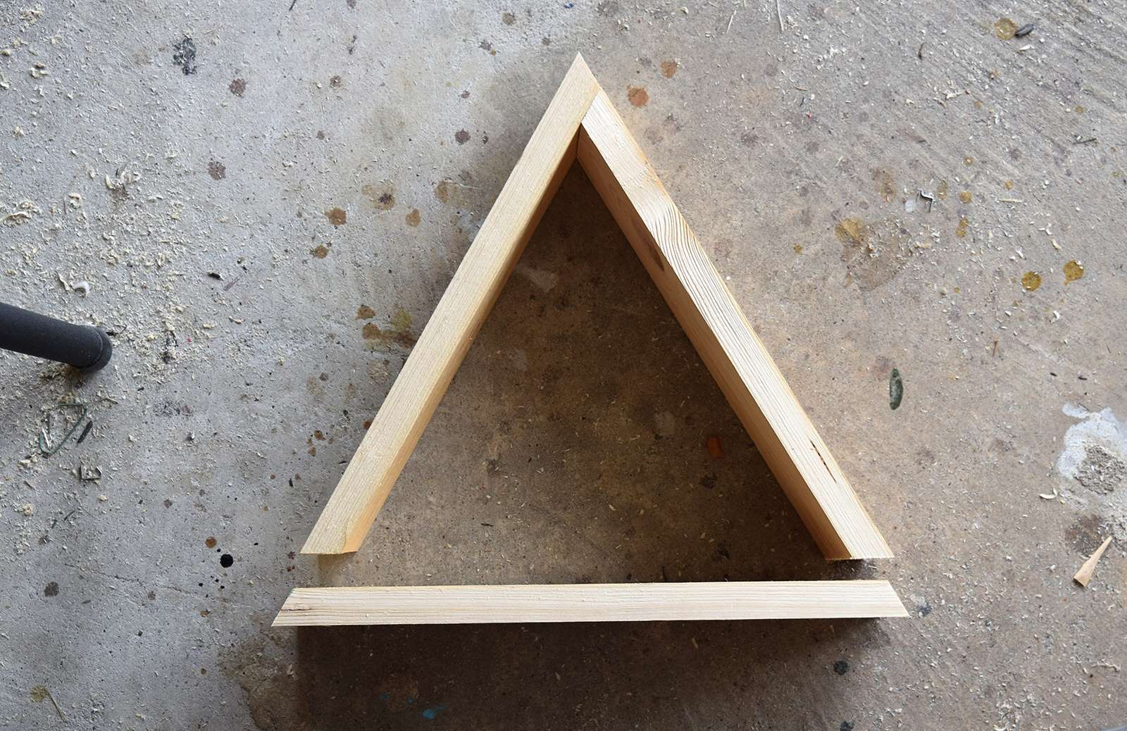 How to Glue Metal to Wood - DIY Triangle Shelves