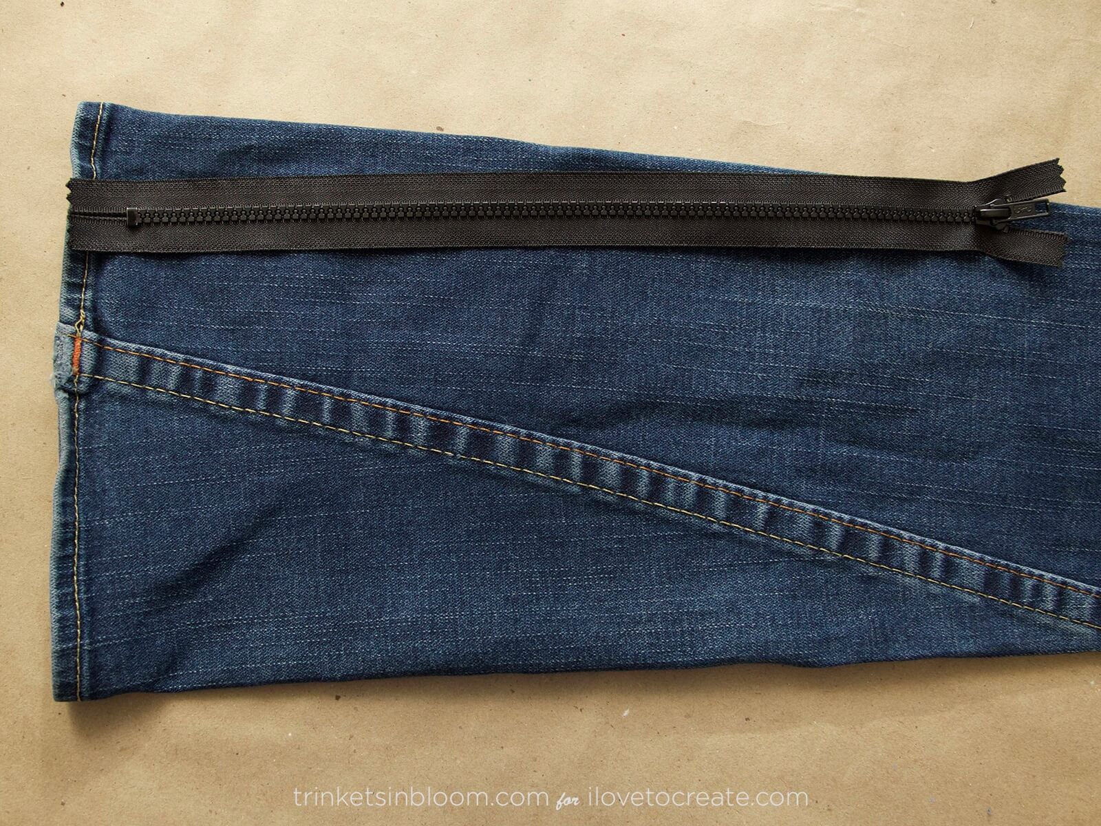 How to Glue Fabric to Fabric - No Sew DIY Denim Clutch