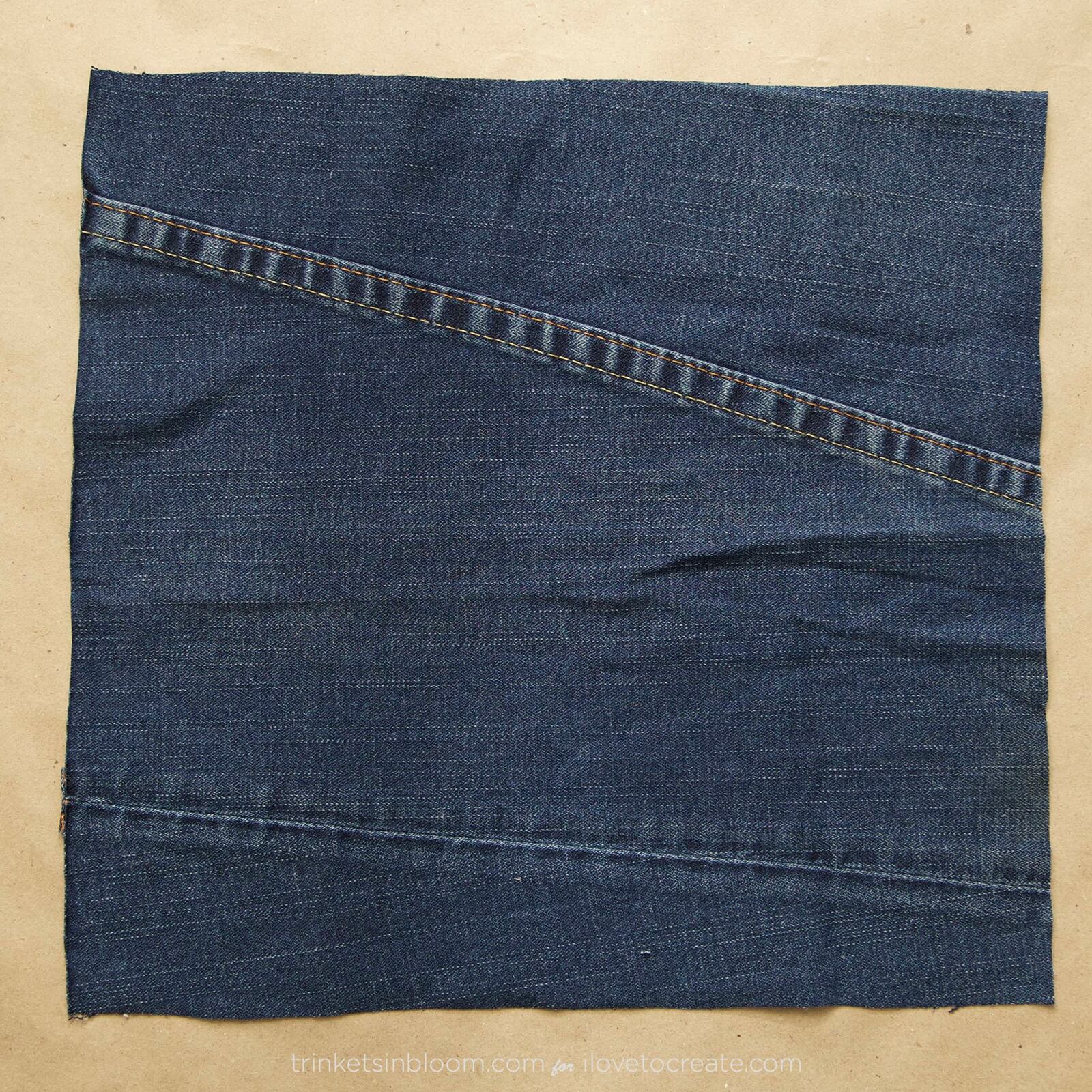 How to Glue Fabric to Fabric - No Sew DIY Denim Clutch
