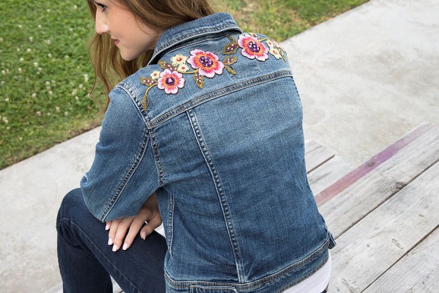 Flower Denim Jacket