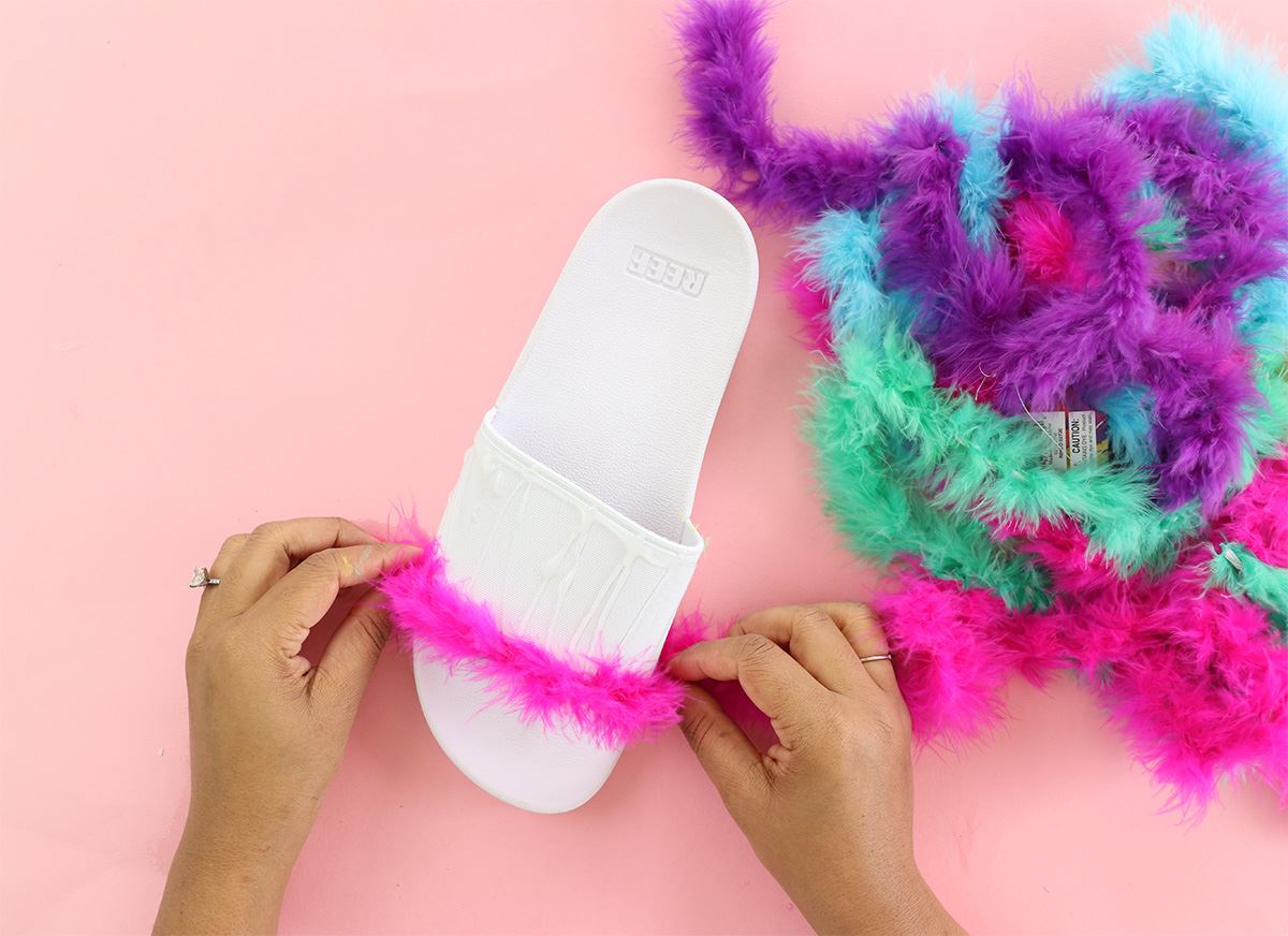 DIY Fuzzy Slippers