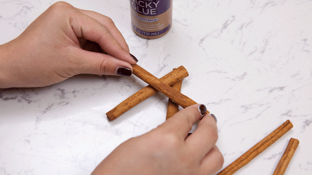 DIY Cinnamon Stick Star Ornament