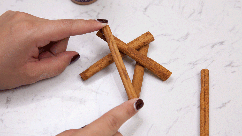 DIY Cinnamon Stick Star Ornament