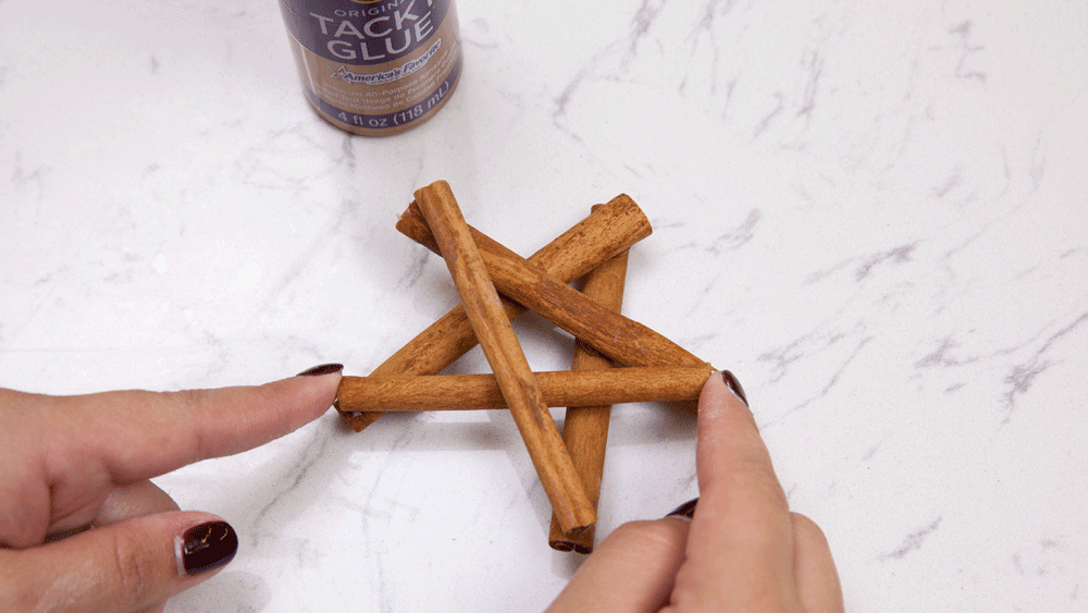 DIY Cinnamon Stick Star Ornament