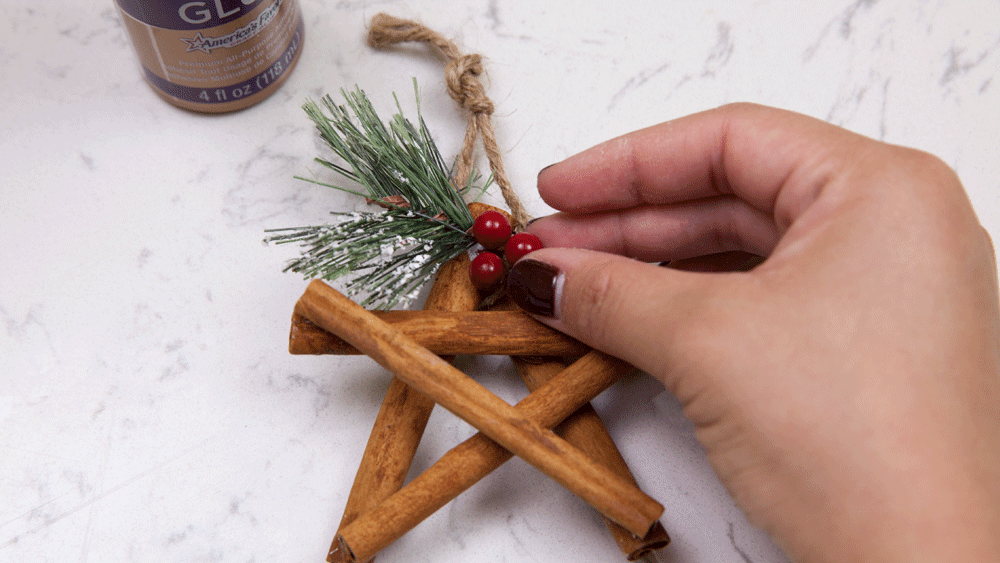 DIY Cinnamon Stick Star Ornament