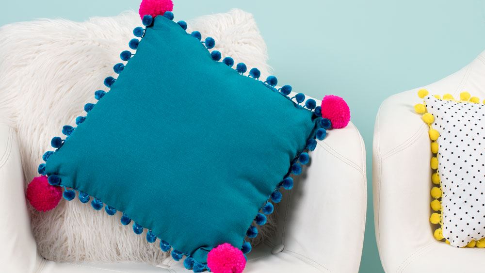 DIY Pom-Pom Pillows
