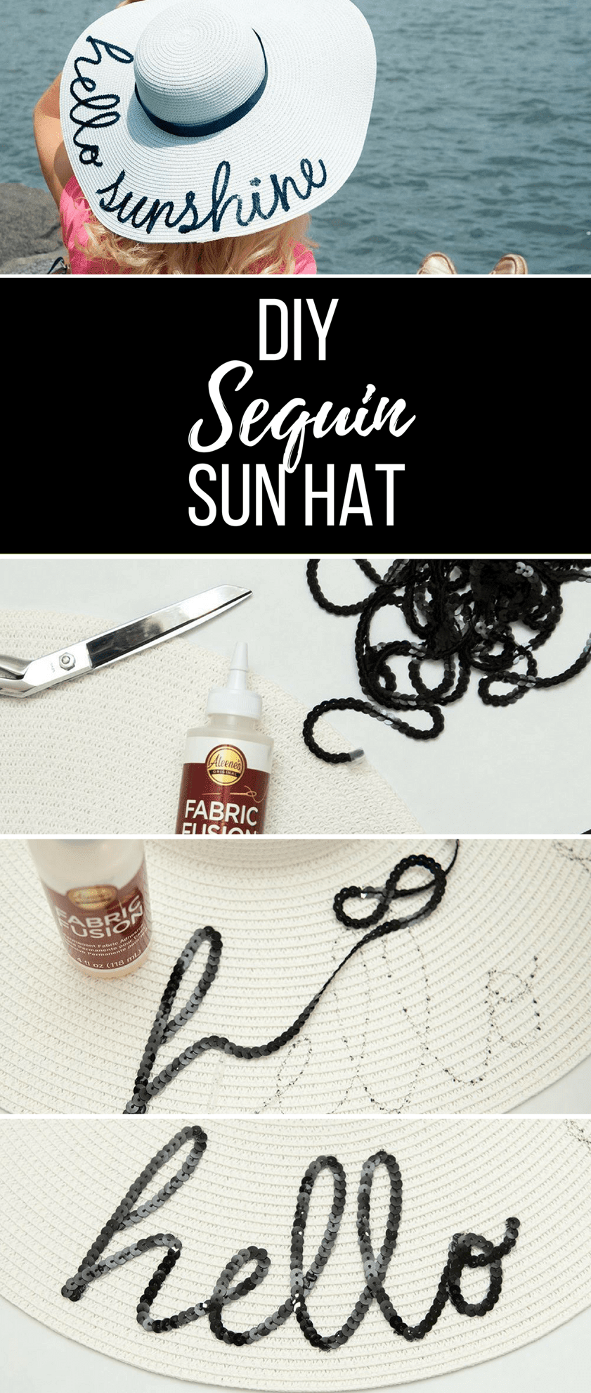 Sequin Hat DIY