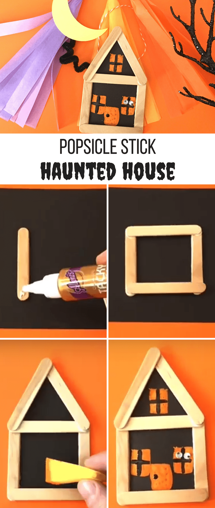 Popsicle Stick Haunted House