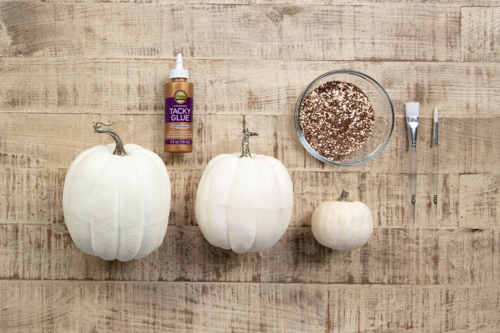 Aleene's Fall Glitter Pumpkins