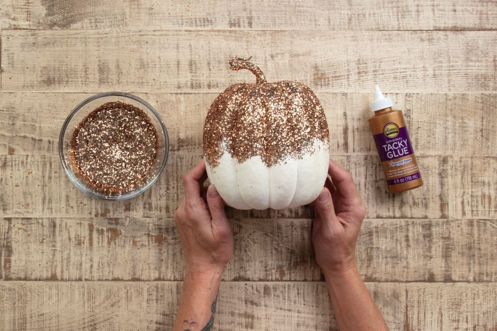 Aleene's Fall Glitter Pumpkins