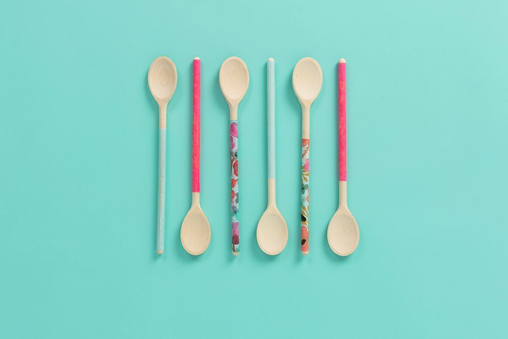 Aleene's How To Decoupage Kitchen Accessories - decoupaged wood spoons