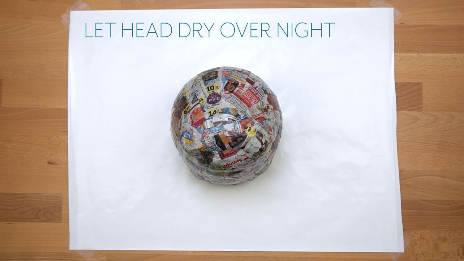 Let dry overnight