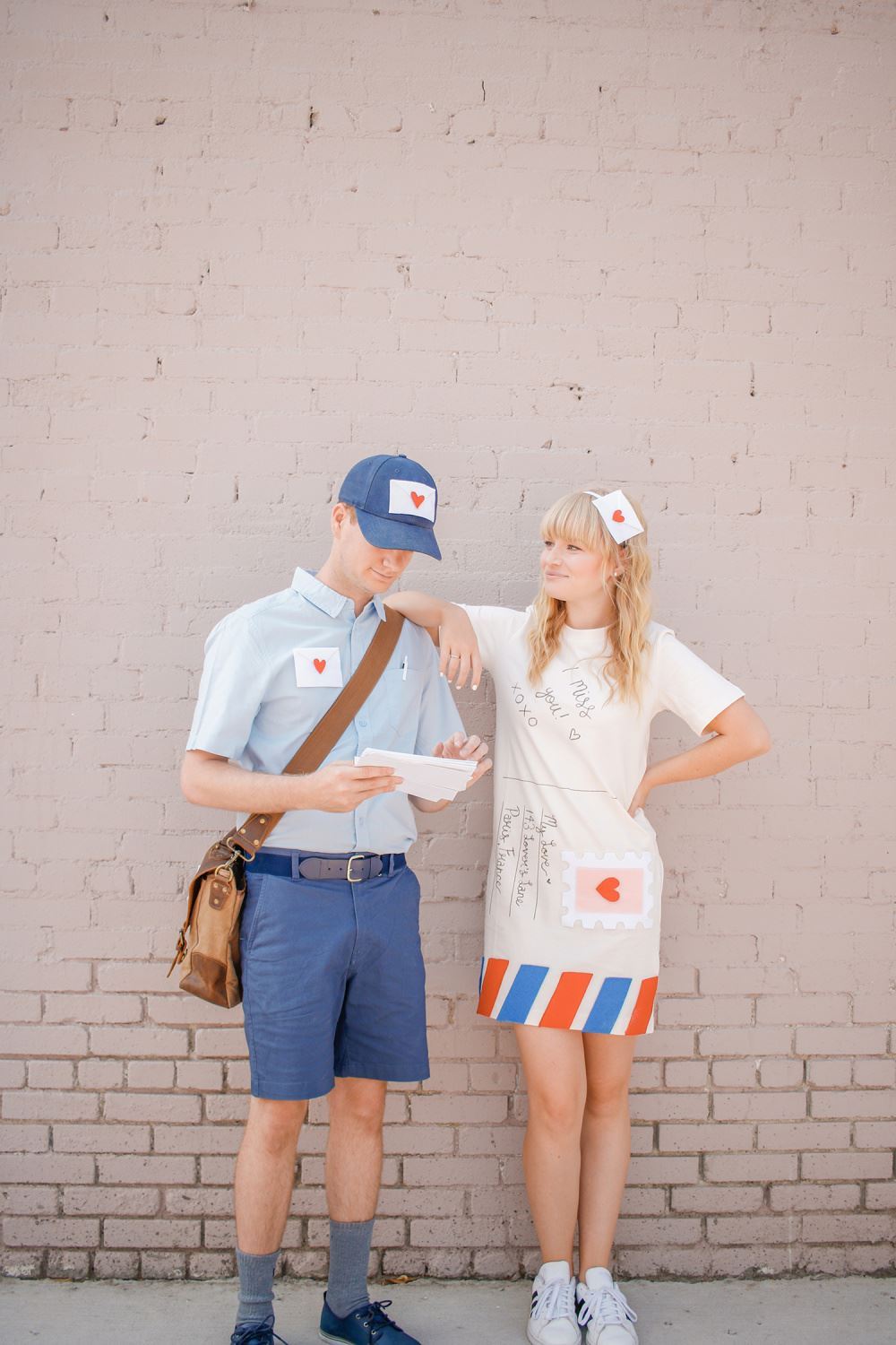Love Letter & Mailman DIY Couples Costume