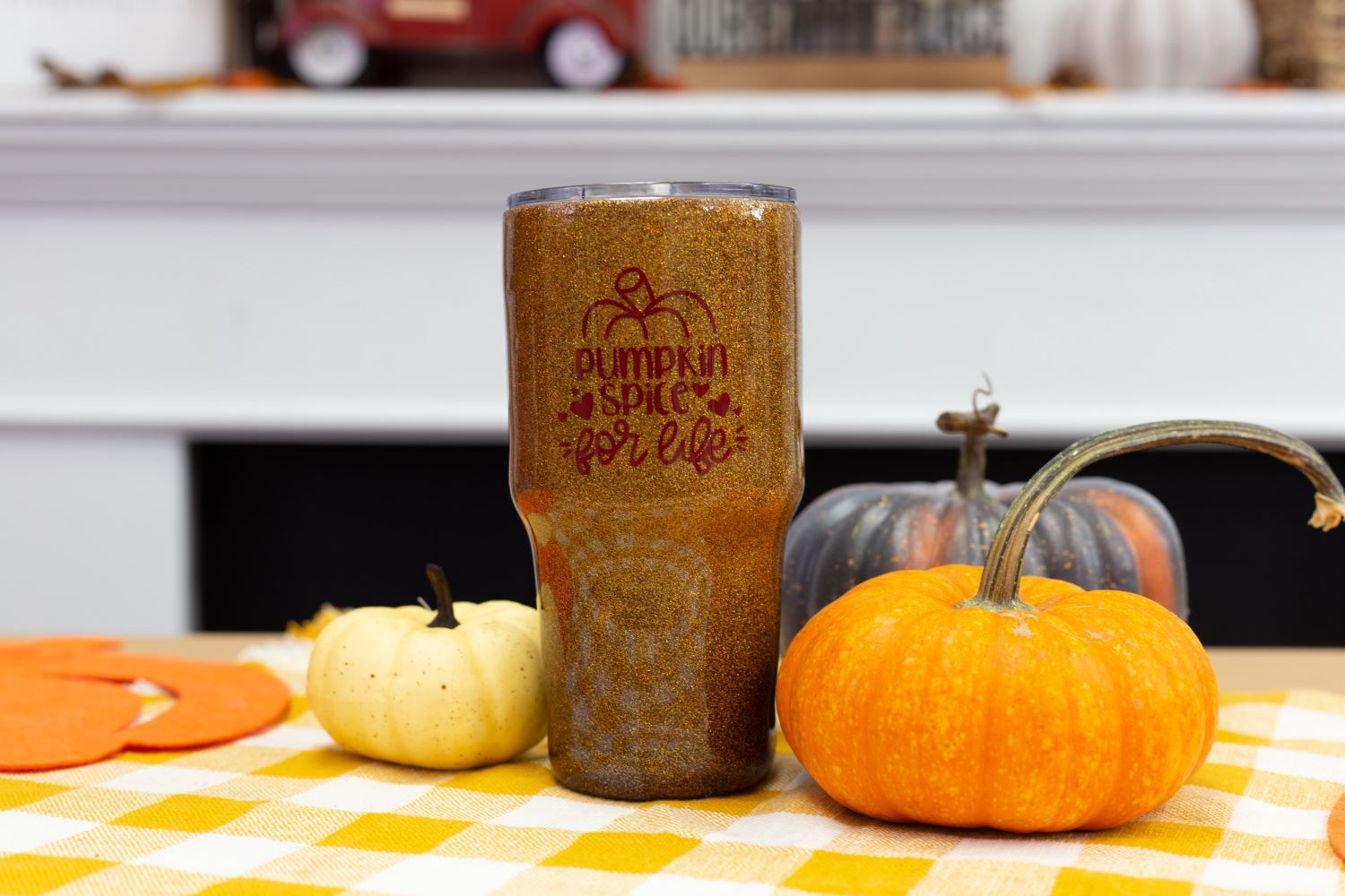 Tack-It Method Fall Glitter Tumbler