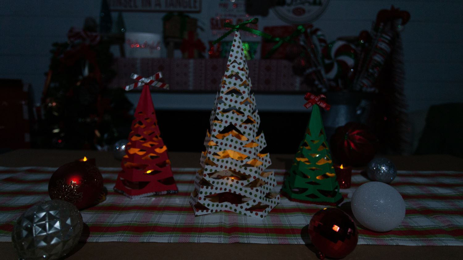 Paper Christmas Tree Luminaries