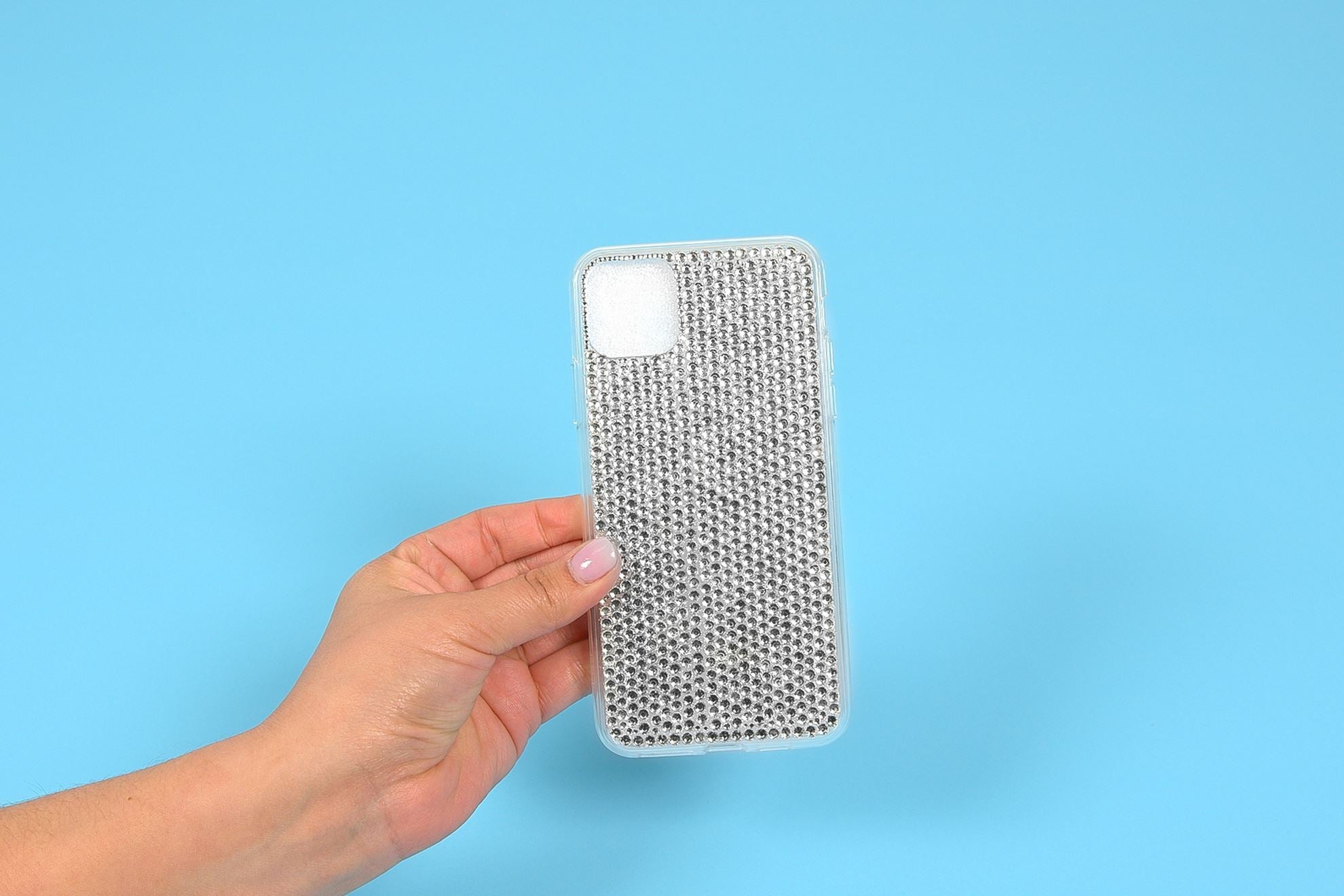 Rhinestone phone case with Liquid Fusion